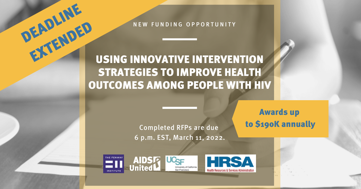 Deadline extended for new funding opportunity for projects funded by ...